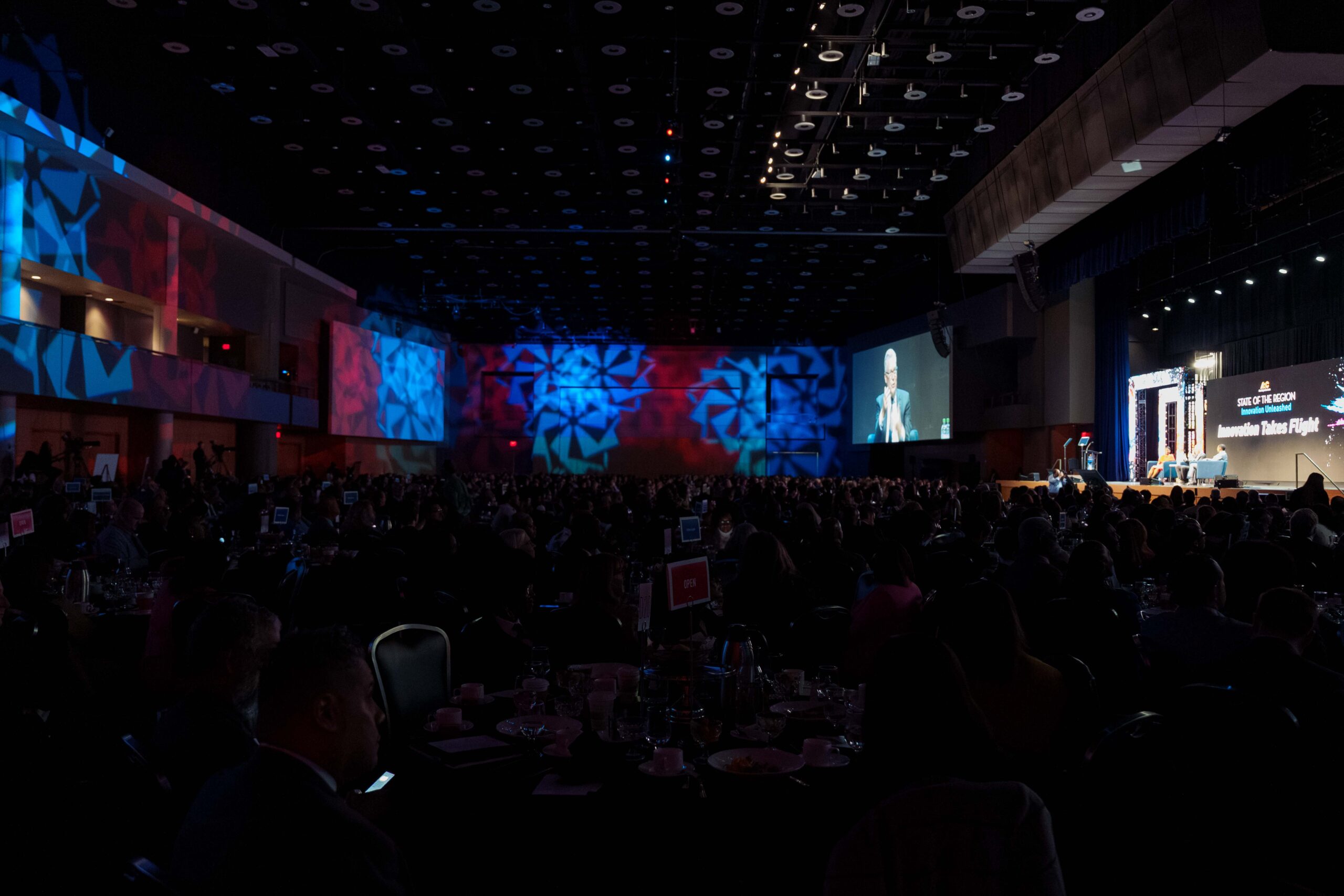 Photo of an event for which we provided event production services