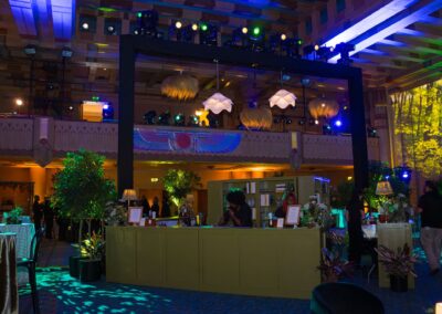 IHG Hotels & Resorts post-conference celebration at The Fox Theatre with custom lighting, bar build-out, scenic decor, and elevated event production by Innovent Technologies