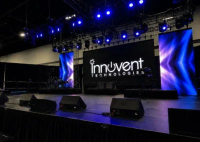 LED stage design and concert-style lighting production by Innovent Technologies at the Georgia International Convention Center